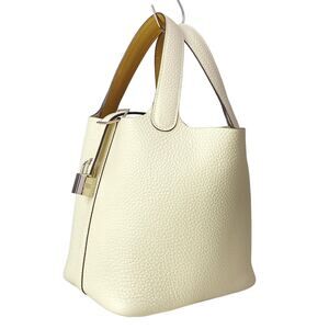 Hermès Picotin Lock Ecrat PM Handbag H069560CKCG Craie Poussiere Taurillon